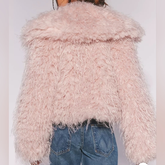 Free People Faux Fur Oversized Jacket - Picture 4 of 6